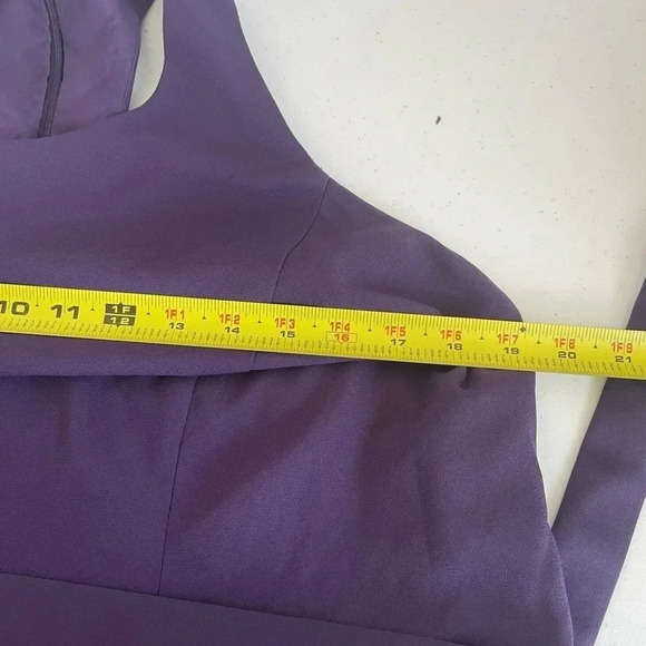 Vera Wang Bridesmaid Amethyst Purple Racer Back High Neck Dress Plus Size 18 - Picture 12 of 12